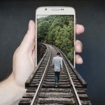 Train track, railroad, smartphone — Is AI Sex Chat the Future of Virtual Relationships?